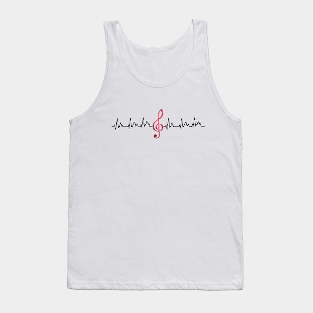 music is inside my heart Tank Top by ChezALi